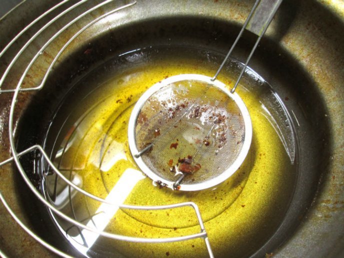 aceite quemado de cocina